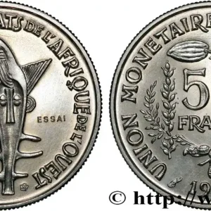 Expédition Rapide ÉTATS DE L'AFRIQUE DE L'OUEST (BCEAO) Essai 50 Francs 1972 Paris fwo_852360 Monde