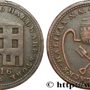 CANADA 1/2 Penny token Black’s Halifax 1815 fwo_852464 Monde Dernier Modèle