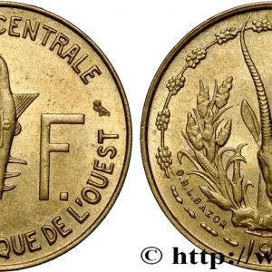 ÉTATS DE L'AFRIQUE DE L'OUEST (BCEAO) 5 Francs BCEAO 1971 Paris fwo_852465 Monde Authentique
