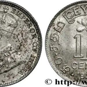 Affaire À Saisir CEYLAN 10 Cents Georges V 1920 Bombay fwo_852478 Monde