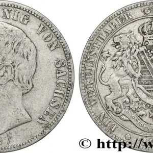 ALLEMAGNE - ROYAUME DE SAXE - JEAN 1 Thaler 1865 Dresde fwo_851669 Monde Prix Réduit