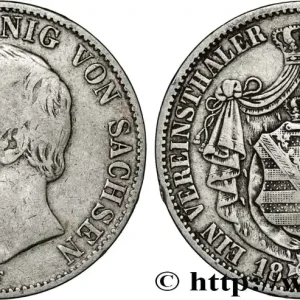 ALLEMAGNE - ROYAUME DE SAXE - JEAN Thaler 1859 Dresde fwo_851713 Monde Dernière Chance