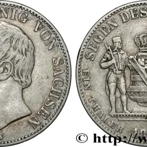 ALLEMAGNE - ROYAUME DE SAXE - JEAN Thaler des mines, 1er type 1860 Dresde fwo_851818 Monde Meilleur Prix