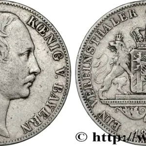 ALLEMAGNE - ROYAUME DE BAVIÈRE - MAXIMILIEN II JOSEPH Thaler 1857 fwo_851899 Monde Prix Promo