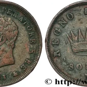 Garantie Incluse ITALIE - ROYAUME D'ITALIE - NAPOLÉON Ier 1 Soldo Napoléon Ier 1813 Milan fwo_852625 Monde