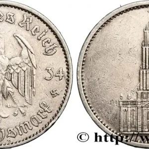 Paiement Sécurisé ALLEMAGNE 5 Reichsmark église de la garnison de Potsdam 1935 Berlin fwo_415256 Monde