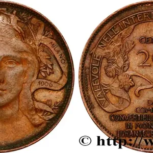 Prix Choc ITALIE 20 Centesimi Exposition Internationale de Milan 1906 fwo_465788 Monde