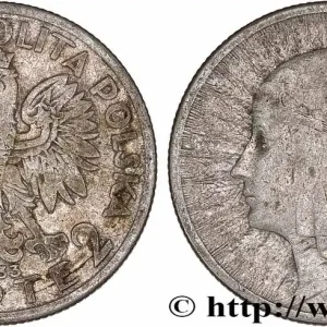 POLOGNE 2 Zlote reine Jadwiga 1933 Varsovie fwo_777686 Monde Offre Limitée