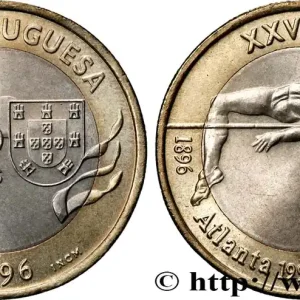 Acheter En Ligne PORTUGAL 200 Escudos XXIVe Jeux olympiques d’Atlanta - saut en hauteur 1996 fwo_821281 Monde