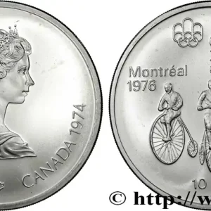 CANADA 10 Dollars JO Montréal 1976 cyclisme 1974 fwo_832189 Monde Seulement Aujourd’hui