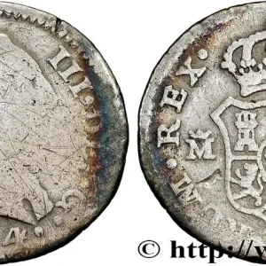 Dernière Chance ESPAGNE 1/2 Real Charles III 1774 Madrid fwo_834236 Monde