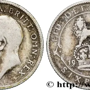 Remise ROYAUME-UNI 6 Pence Georges V 1911 fwo_834878 Monde