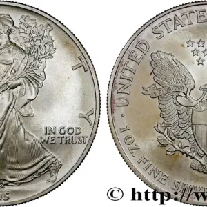 ÉTATS-UNIS D'AMÉRIQUE 1 Dollar type Silver Eagle 1995 Philadelphie fwo_835698 Monde Produit De Marque