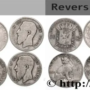 BELGIQUE Lot 6 x 50 Centimes n.d. fwo_835777 Monde Acheter En Ligne