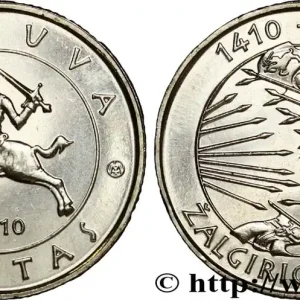 Vente Flash LITUANIE 1 Litas 600e anniversaire de la bataille de Grunwald 2010 Vilnius fwo_837052 Monde