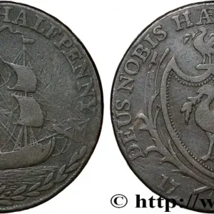 Usine Directe ROYAUME-UNI (TOKENS) 1/2 Penny Liverpool (Lancashire) 1792 fwo_839371 Monde