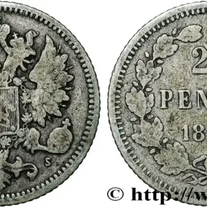 FINLANDE 25 Pennia Grand-Duché de Finlande 1875 Helsinki fwo_841791 Monde Offre Du Jour