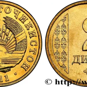 Achetez Aujourd’hui TADJIKISTAN 2 Diram emblème 2011 fwo_843501 Monde