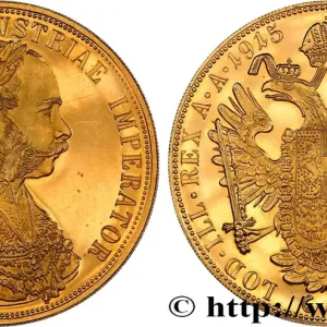 Solde OR, PALLADIUM ET PLATINE INVESTISSEMENT 4 Ducats, refrappe moderne François Joseph 1915 fwo_852682 Monde