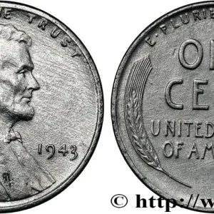 ÉTATS-UNIS D'AMÉRIQUE 1 Cent Lincoln Acier 1943 Philadelphie fwo_853586 Monde Super Prix