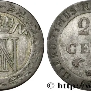 ALLEMAGNE - ROYAUME DE WESTPHALIE - JÉRÔME NAPOLÉON 20 Centimes 1812 Cassel fwo_853742 Monde Haute Qualité