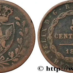 Original ITALIE - ROYAUME DE SARDAIGNE 5 Centesimi type au “P” 1826 Turin fwo_853750 Monde