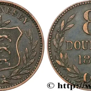 GUERNESEY 8 Doubles armes du baillage de Guernesey 1889 Heaton fwo_853770 Monde Expédition Rapide