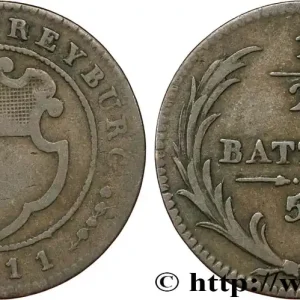 SUISSE - CANTON DE FRIBOURG 1/2 Batzen (5 Rappen) - Canton de Fribourg 1811 fwo_853836 Monde Haute Qualité