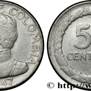 COLOMBIE 50 Centavos 1947 fwo_853838 Monde Nouvel Arrivage