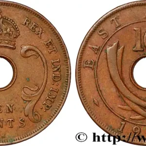 AFRIQUE DE L'EST 10 Cents frappe au nom d’Edouard VIII 1936 King’s Norton fwo_853855 Monde Nouveauté