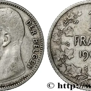 Commander Maintenant BELGIQUE 1 Frank (Franc) Léopold II légende flamande 1909 fwo_853858 Monde