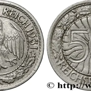 Vente Flash ALLEMAGNE 50 Reichspfennig aigle 1935 Berlin fwo_853864 Monde