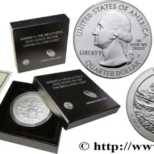 ÉTATS-UNIS D'AMÉRIQUE 25 cent - 5 onces d’argent FDC - DENALI National Park and Preserve - Alaska 2012 Philadelphie fwo_709654 Monde Satisfait Ou Remboursé