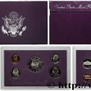 ÉTATS-UNIS D'AMÉRIQUE Série Proof Set 1 & 5 Cents, 1 Dime, Quarter Dollar et Half Dollar 1993 S- San Francisco fwo_709810 Monde Fait Main