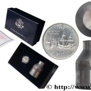 Certifié ÉTATS-UNIS D'AMÉRIQUE 1/4 Dollar Virginie + “Die set” 2000 Philadelphie fwo_710011 Monde
