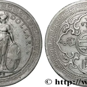 GRANDE BRETAGNE - VICTORIA Trade dollar 1902 Bombay fwo_855430 Monde Usine Directe