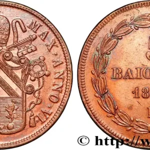 Offre Limitée ITALIE - ÉTATS DU PAPE - PIE IX (Jean-Marie Mastai Ferretti) 5 Baiocchi an VI 1851 Rome fwo_855942 Monde