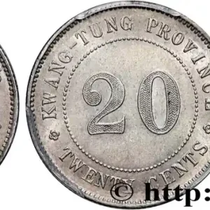 CHINE 20 Cents Province de Kwangtung an 8 de la République (1919) fwo_857360 Monde Seulement Aujourd’hui