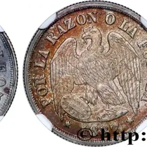 Fait Main CHILI 1 Decimo condor 1887 Santiago - S° fwo_857367 Monde