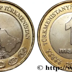 Livraison Gratuite TURKMÉNISTAN 1 Manat 2010 British Royal Mint fwo_517149 Monde