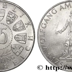 Nouvelle Collection AUTRICHE 25 Schilling 200e anniversaire de la naissance de Mozart 1956 fwo_822744 Monde