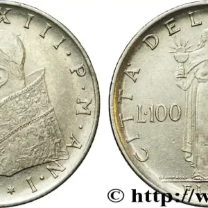 VATICAN ET ÉTATS PONTIFICAUX 100 Lire Jean XXIII an I 1959 Rome fwo_824761 Monde Marque