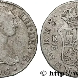 ESPAGNE 2 Reales Charles IV 1806 Madrid fwo_829985 Monde Prix Bas