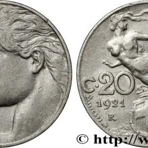 ITALIE 20 Centesimi allégorie de la Liberté 1921 Rome fwo_831565 Monde Satisfait Ou Remboursé