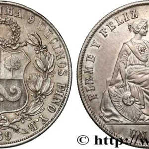 PÉROU 1 Sol “Liberté” assise 1869 fwo_833134 Monde Dernier Modèle