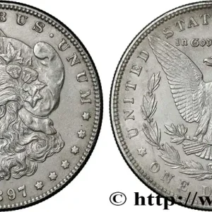 ÉTATS-UNIS D'AMÉRIQUE 1 Dollar Morgan 1897 Philadelphie fwo_839043 Monde Bon Marché