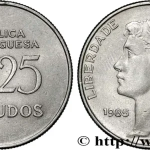 PORTUGAL 25 Escudos “liberté et démocratie” 1985 fwo_854144 Monde Meilleure Vente