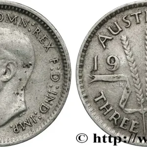 Gros Lot AUSTRALIE 3 Pence Georges VI 1943 Melbourne fwo_854157 Monde