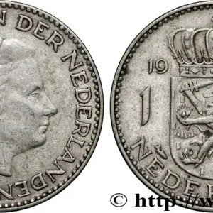 Original PAYS-BAS 1 Gulden Juliana 1954 fwo_854171 Monde