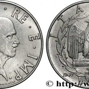 Dernier Modèle ITALIE 2 Lire Victor Emmanuel III an XVIII 1940 Rome fwo_854189 Monde